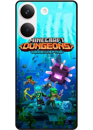 Силіконовий чохол бампер для xiaomi poco x8 pro з малюнком майнкрафт minecraft