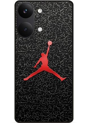 Силіконовий чохол бампер для xiaomi poco x8 pro max з малюнком jordan джордан