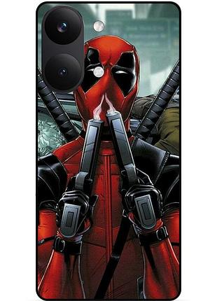 Силіконовий бампер чохол для xiaomi poco x8 pro max з малюнком дедпул deadpool