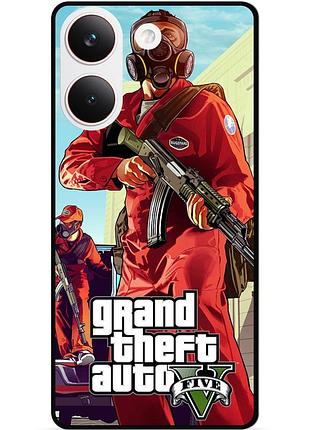 Силіконовий бампер чохол для xiaomi poco x8 pro з малюнком gta гта