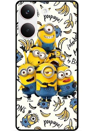 Силіконовий чохол бампер для xiaomi poco x8 pro з малюнком міньйони minion