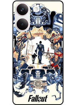 Силіконовий чохол для xiaomi poco x8 pro з картинкою fallout фоллаут