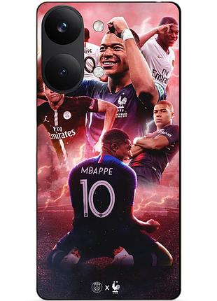 Силіконовий бампер чохол для xiaomi poco x8 pro max з малюнком кіліан мбаппе mbappe