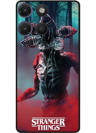 Силіконовий чохол бампер для motorola moto g17 stranger things дивні дива