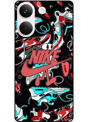 Чохол силіконовий бампер для xiaomi poco x8 pro з малюнком найк nike