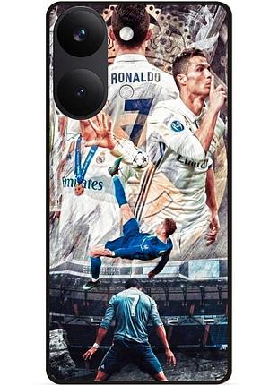 Силіконовий чохол бампер для xiaomi poco x8 pro max з картинкою роналдо ronaldo