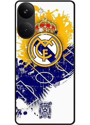 Силіконовий чохол бампер для xiaomi poco x8 pro max з малюнком реал мадрид real madrid
