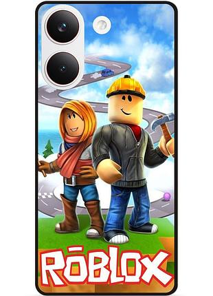 Силіконовий чохол бампер для xiaomi poco x8 pro з картинкою roblox роблокс
