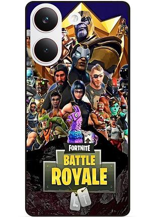 Силіконовий чохол бампер для xiaomi poco x8 pro з малюнком фортнайт fortnite