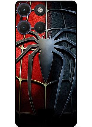 Силіконовий чохол бампер для motorola moto g17 з малюнком людина-павук spider man