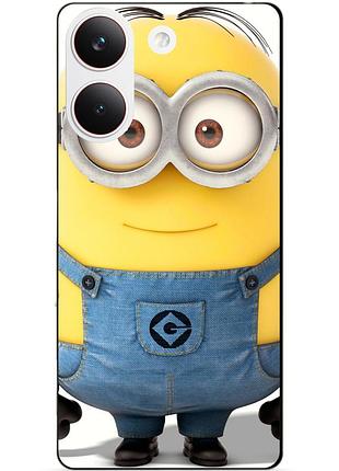 Силіконовий чохол бампер для xiaomi poco x8 pro з малюнком міньйон стюарт minion