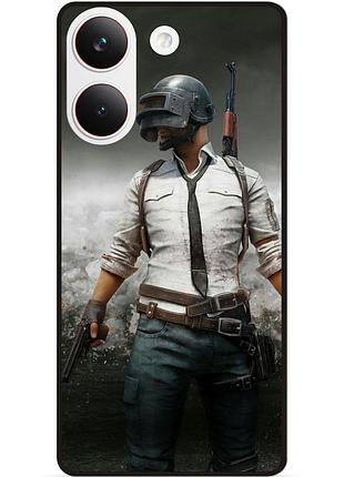 Силіконовий чохол бампер для xiaomi poco x8 pro з малюнком pubg пабг