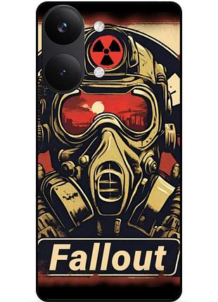 Силіконовий чохол бампер для xiaomi poco x8 pro max fallout фоллаут