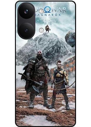 Силіконовий чохол бампер для xiaomi poco x8 pro max з малюнком god of war