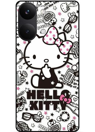 Силіконовий чохол бампер для xiaomi poco x8 pro max з малюнком хелло китти hello kitty