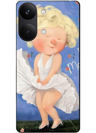 Силіконовий чохол бампер для xiaomi poco x8 pro max з малюнком мерілін монро гапчинська marilyn monroe