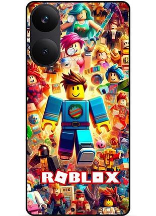 Силіконовий чохол бампер для xiaomi poco x8 pro max з малюнком roblox гра роблокс