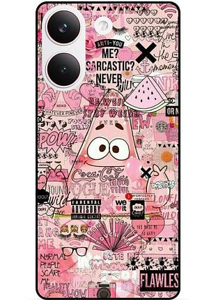 Силиконовый чехол для xiaomi poco x8 pro с рисунком губка боб sponge bob