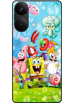 Силиконовый чехол для xiaomi poco x8 pro max с рисунком sponge bob губка боб