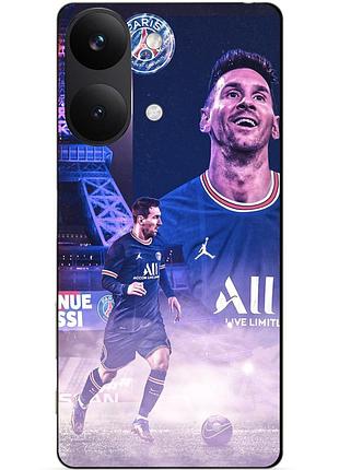Силіконовий чохол бампер для xiaomi poco x8 pro max з малюнком messi psg мессі