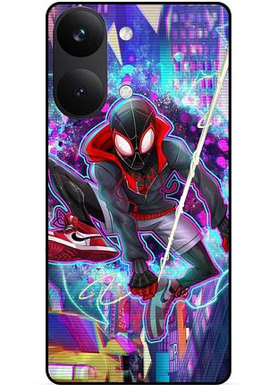 Силіконовий чохол бампер для xiaomi poco x8 pro max з картинкою spider man людина-павук