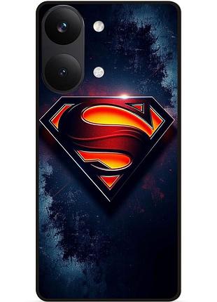 Силіконовий бампер чохол для xiaomi poco x8 pro max з малюнком superman супермен