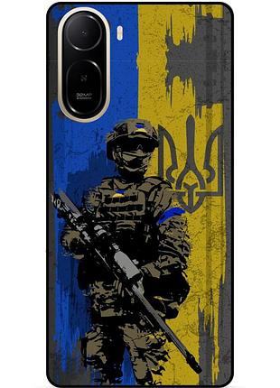 Силіконовий чохол бампер для xiaomi redmi a7 pro з малюнком зсу украина воин