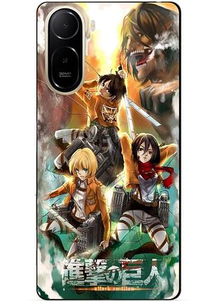 Силіконовий чохол бампер для xiaomi redmi a7 pro з малюнком атака на титанів attack on titan