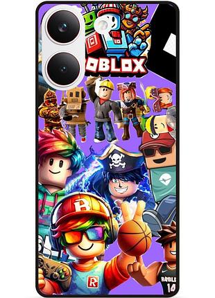 Силіконовий чохол бампер для xiaomi poco x8 pro з малюнком роблокс roblox