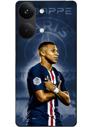 Силіконовий бампер чохол для xiaomi poco x8 pro max з малюнком мбаппе псж mbappe