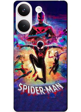 Силіконовий чохол бампер для xiaomi poco x8 pro spider man людина-павук