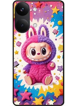 Силіконовий бампер чохол для xiaomi poco x8 pro max з малюнком labubu лабубу