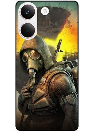 Силіконовий бампер чохол для xiaomi poco x8 pro з малюнком stalker сталкер