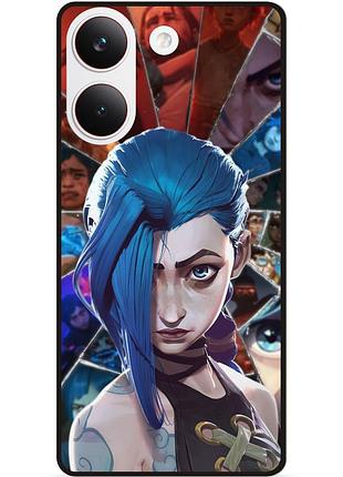 Силіконовий бампер чохол для xiaomi poco x8 pro з картинкою arcane аркейн