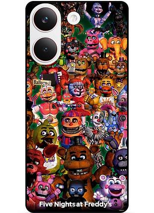 Силіконовий бампер чохол для xiaomi poco x8 pro з малюнком аніматроніки freddy фредді
