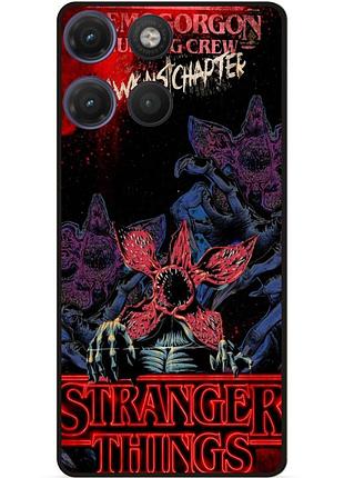 Силіконовий чохол бампер для motorola moto g17 дивні дива stranger things