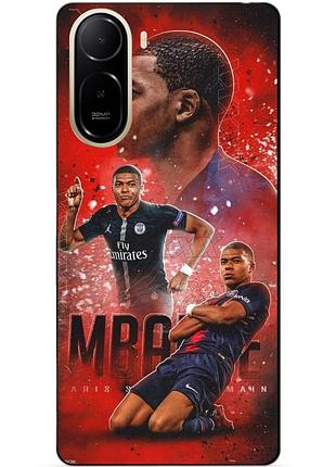 Силіконовий бампер чохол для xiaomi redmi a7 pro з малюнком мбаппе псж mbappe
