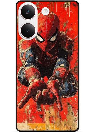 Силиконовый бампер чехол для xiaomi poco x8 pro с рисунком spider man человек паук майлз моралес