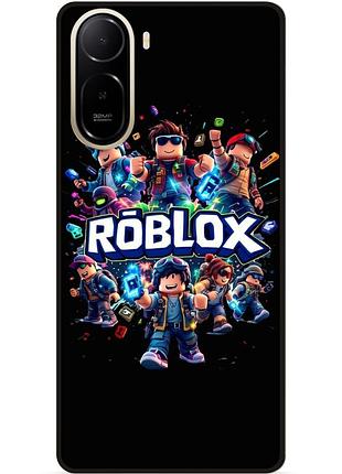Силиконовый чехол бампер для xiaomi redmi a7 pro с рисунком roblox роблокс