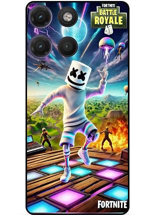 Чехол силиконовый бампер для motorola moto g17 игра fortnite фортнайт