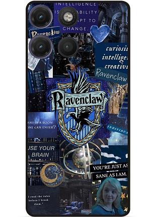 Силиконовый бампер чехол для motorola moto g17 с рисунком ravenclaw когтевран гарри поттер harry potter
