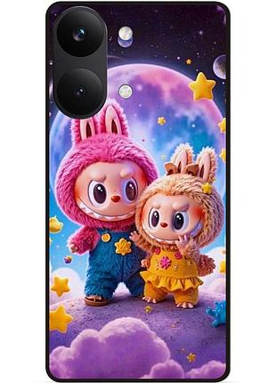 Силіконовий бампер чохол для xiaomi poco x8 pro max з малюнком labubu лабубу