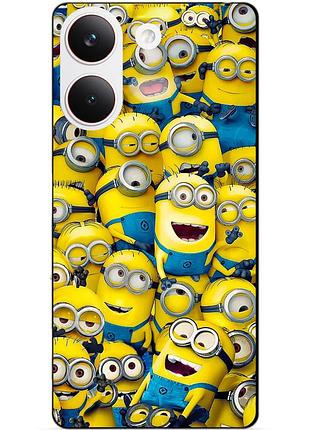 Силіконовий чохол бампер для xiaomi poco x8 pro з малюнком міньйони minion