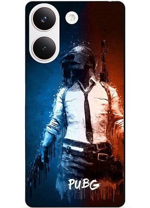 Силіконовий чохол бампер для xiaomi poco x8 pro з малюнком pubg пабг
