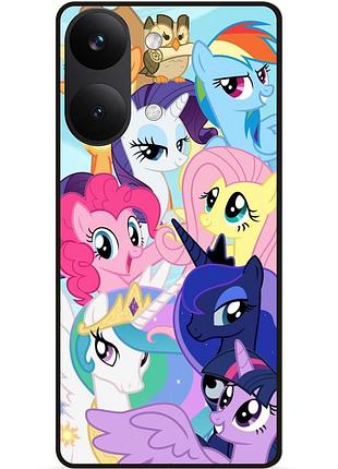 Силіконовий бампер чохол для xiaomi poco x8 pro max з малюнком поні my little pony