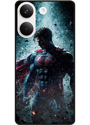 Силіконовий бампер чохол для xiaomi poco x8 pro з малюнком супермен superman
