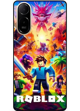 Силіконовий чохол бампер для xiaomi redmi a7 pro з картинкою роблокс roblox