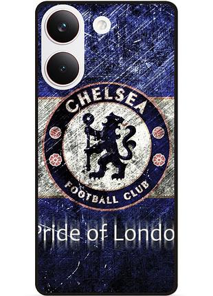 Силіконовий чохол бампер для xiaomi poco x8 pro з малюнком челси chelsea