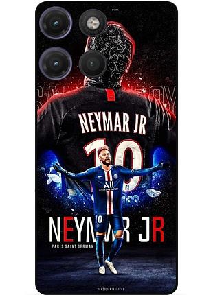 Силіконовий чохол бампер для motorola moto g17 з малюнком неймар neymar