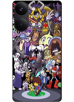 Силіконовий чохол бампер для xiaomi poco x8 pro max з малюнком undertale андертейл